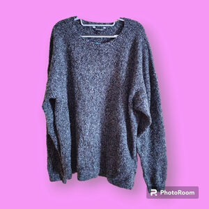 George Women's Gray Boucle Sweater Size XL